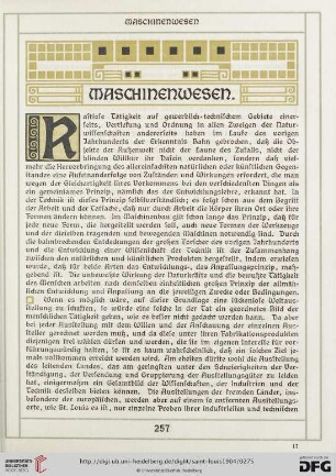 Maschinenwesen