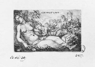 Der Welt Lauf : Beham, Barthel (1502-1540). Der Welt Lauf. 1525. Dresden: Kupferstich-Kabinett