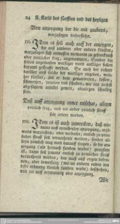 Von anzeygung der die mit zauberei, warzusagen understehn