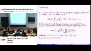 Operator limits of beta ensembles - Lecture 3
