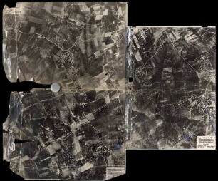 Foto des Geländes südlich und südöstlich von Saint-Jans-Cappel (Luftbild)
