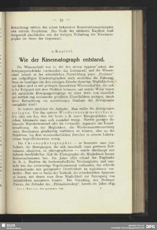 2. Kapitel - Wie der Kinematograph entstand