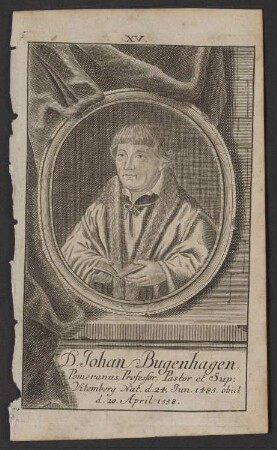 Porträt Johannes Bugenhagen (1485-1558)