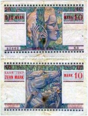 10 Mark, Saarland