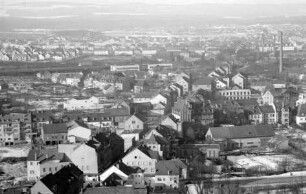 Homburg: Blick vom Schlosshotel auf Industrieviertel