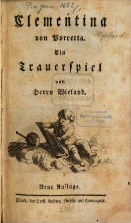 Clementina von Porretta : Ein Trauerspiel