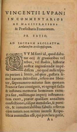 Commentarii Vincentii Lupani de magistratibus Francorum