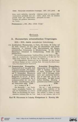 Orient (Nr. 114 - 182)