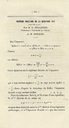 Seconde solution de la question 253.