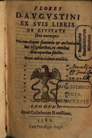 Flores ex Augustini libris excerpti