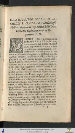 Epistola nuncupatoria.