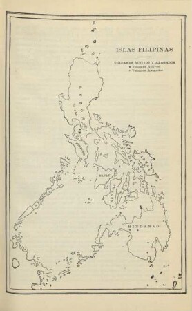 Islas Filipinas. Volcano activos y apagados