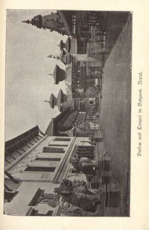 Durbar und Tempel in Batagon. Nepal.