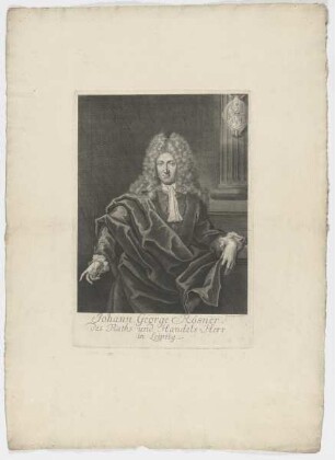 Bildnis des Johann George Rösner