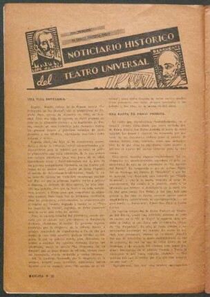 Noticiario Histórico del Teatro Universal