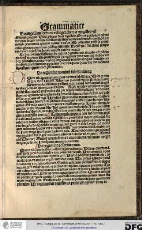 De regimine nominum substantivorum.