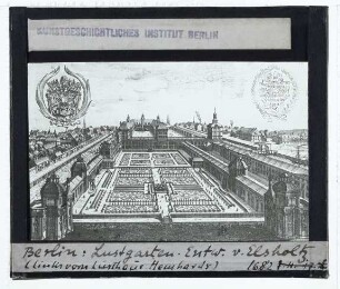Elsholtz, Lustgarten und Schloss in Berlin (Druck)