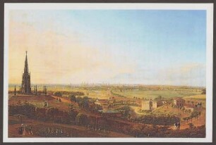 Ansichtskarte "Blick vom Kreuzberg", Johann Heinrich Hintze