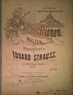 Expositionen : Walzer für Pianoforte ; op. 103