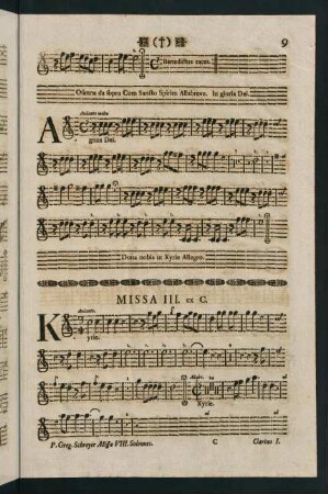 9-18, Missa III. - Missa IV.