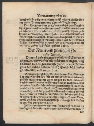 Der Neun und zwentzigst Lövisch Articul.