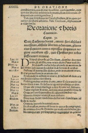 De oratione et horis Canonicis. Caput. 32