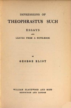 George Eliot's works. 4