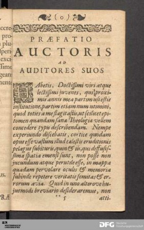 Præfatio Auctoris