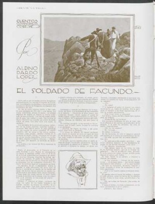 Cuentos cisandinos - El soldado de Facundo. : Dibujo de Fortuny