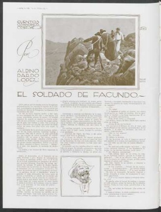 Cuentos cisandinos - El soldado de Facundo. : Dibujo de Fortuny
