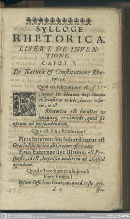 Liber I. De Inventione