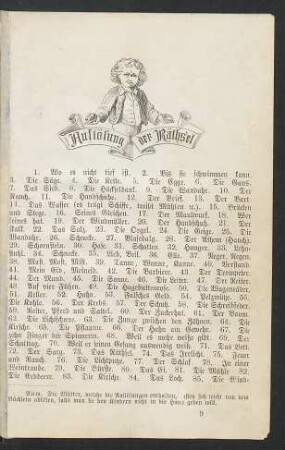 Auflösung der Räthsel.
