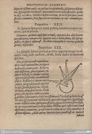 Propositio XXIX. In speculis sphaericis extra politis, omnes accidunt errores, qui in planis.