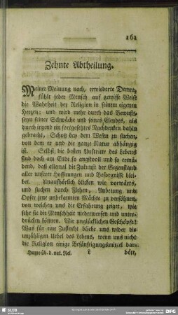 Zehnte Abtheilung