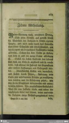 Zehnte Abtheilung