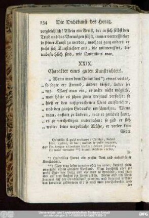 XXIX. Charakter eines guten Kunstrichters.