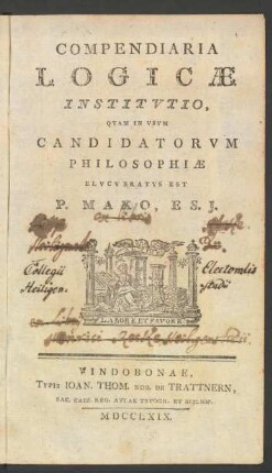 Compendiaria Logicæ Institutio
