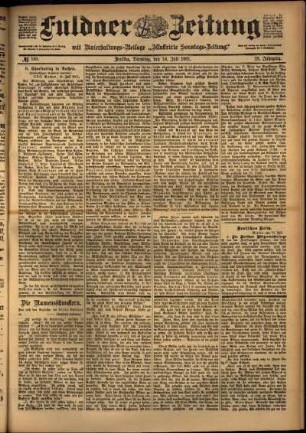 Ausgabe vom Dienstag, den 16. Juli 1901.