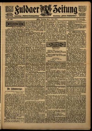 Ausgabe vom Dienstag, den 05. Juli 1904.