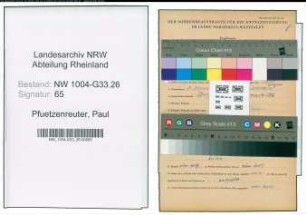 Entnazifizierung Paul Pfuetzenreuter , geb. 11.08.1901 (Lehrer)