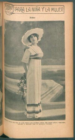 Modas - Traje de paseo, de velo de seda blanco [...] - [Fotografía]