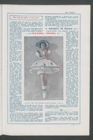 Pelo mundo... theatral : Mlle. Alma Yelenska