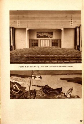 Fritz Kronenberg. Aula der Volksschule Osterbeckstraße