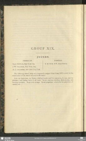 Group XIX. Judges