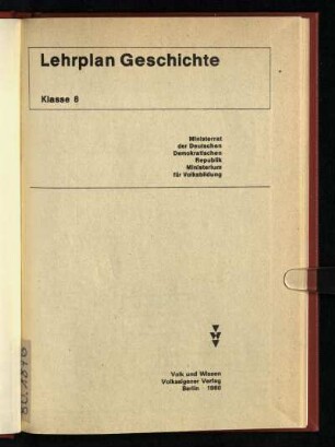 1980: Klasse 8