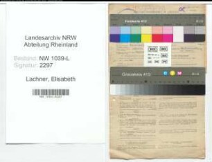 Entnazifizierung Elisabeth Lachner , geb. 04.12.1906 (Lehrerin)