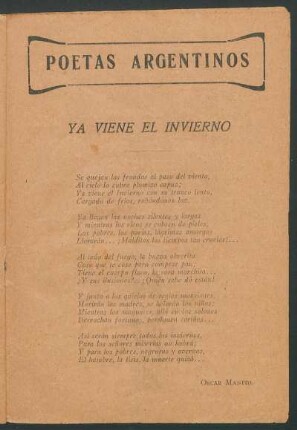 Ya viene el invierno