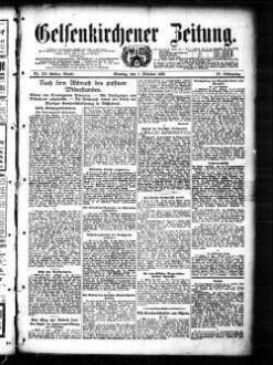 Gelsenkirchener Zeitung. 1902-1940