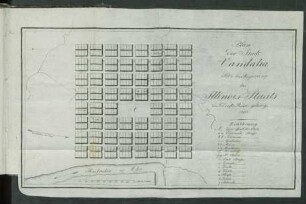 Plan der Stadt Vandalia