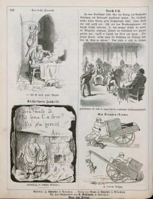 "Der beste Freund" "Räthselhafte Inschrift" "Durch List" "Ein Straßen-Drama"